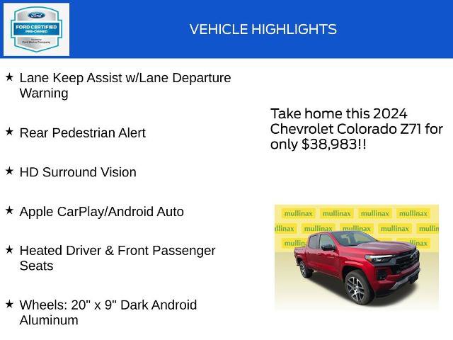 Used 2024 Chevrolet Colorado Z71 w/ Z71 Convenience Package 2 AWD/4WD image 20