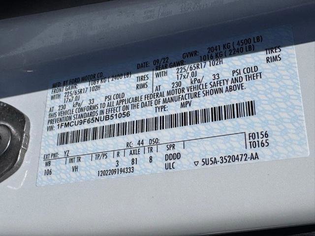 Certified 2022 Ford Escape S AWD/4WD image 36