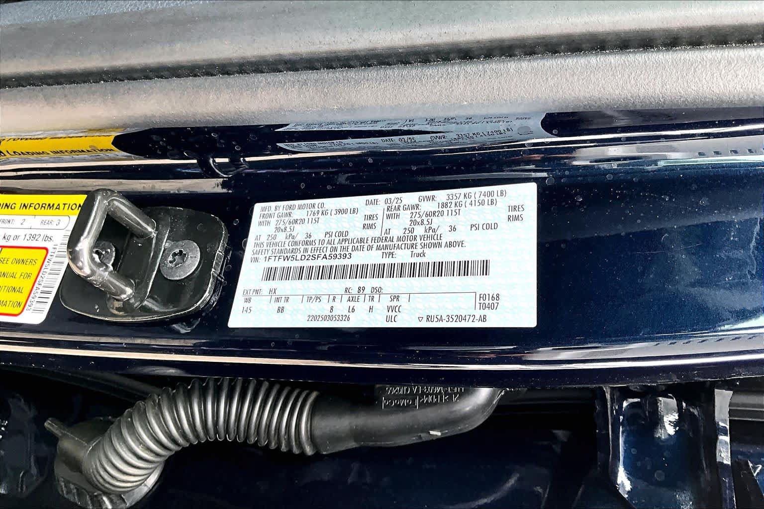 Certified 2025 Ford F150 Lariat w/ Equipment Group 502A High AWD/4WD image 34