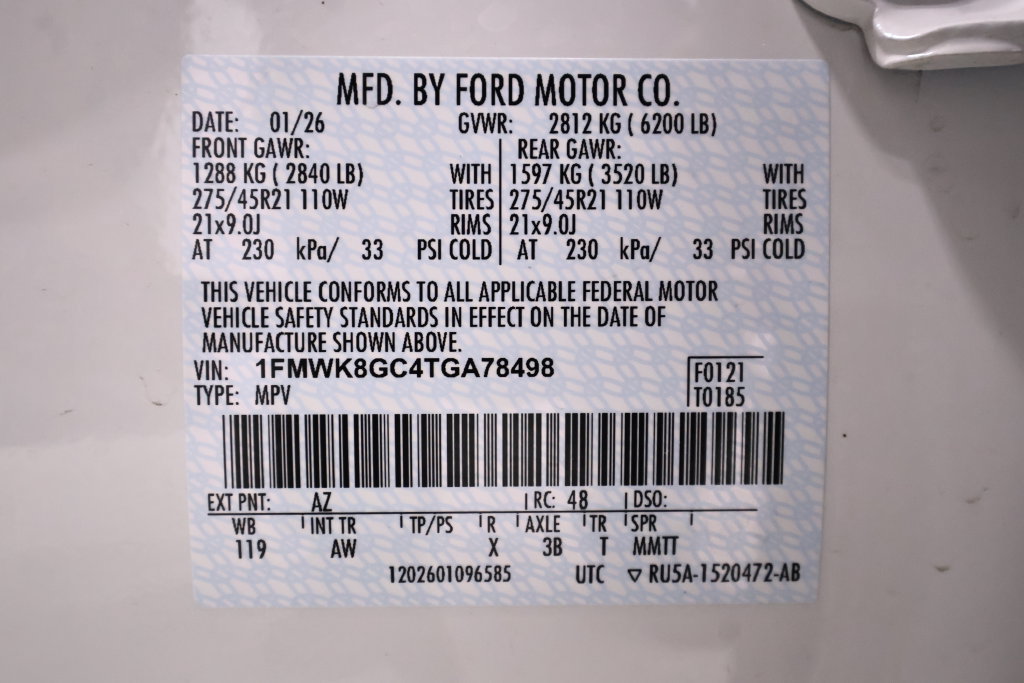Certified 2026 Ford Explorer ST w/ Sun And Sound Package AWD/4WD image 53
