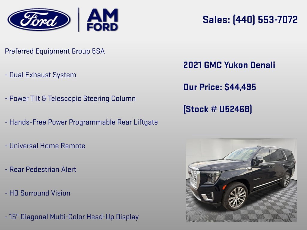 Used 2021 GMC Yukon Denali w/ Denali Premium Package AWD/4WD image 18