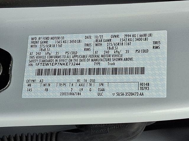 Certified 2022 Ford F150 XLT w/ Equipment Group 302A High image 26