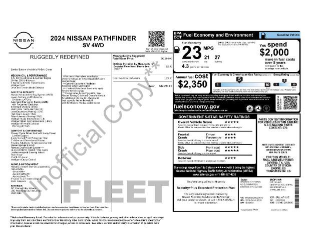 Used 2024 Nissan Pathfinder SV AWD/4WD image 5