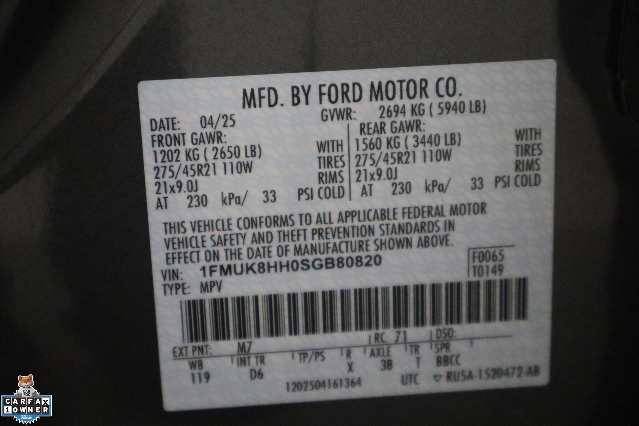 Certified 2025 Ford Explorer Platinum w/ LUX Leather Package image 33