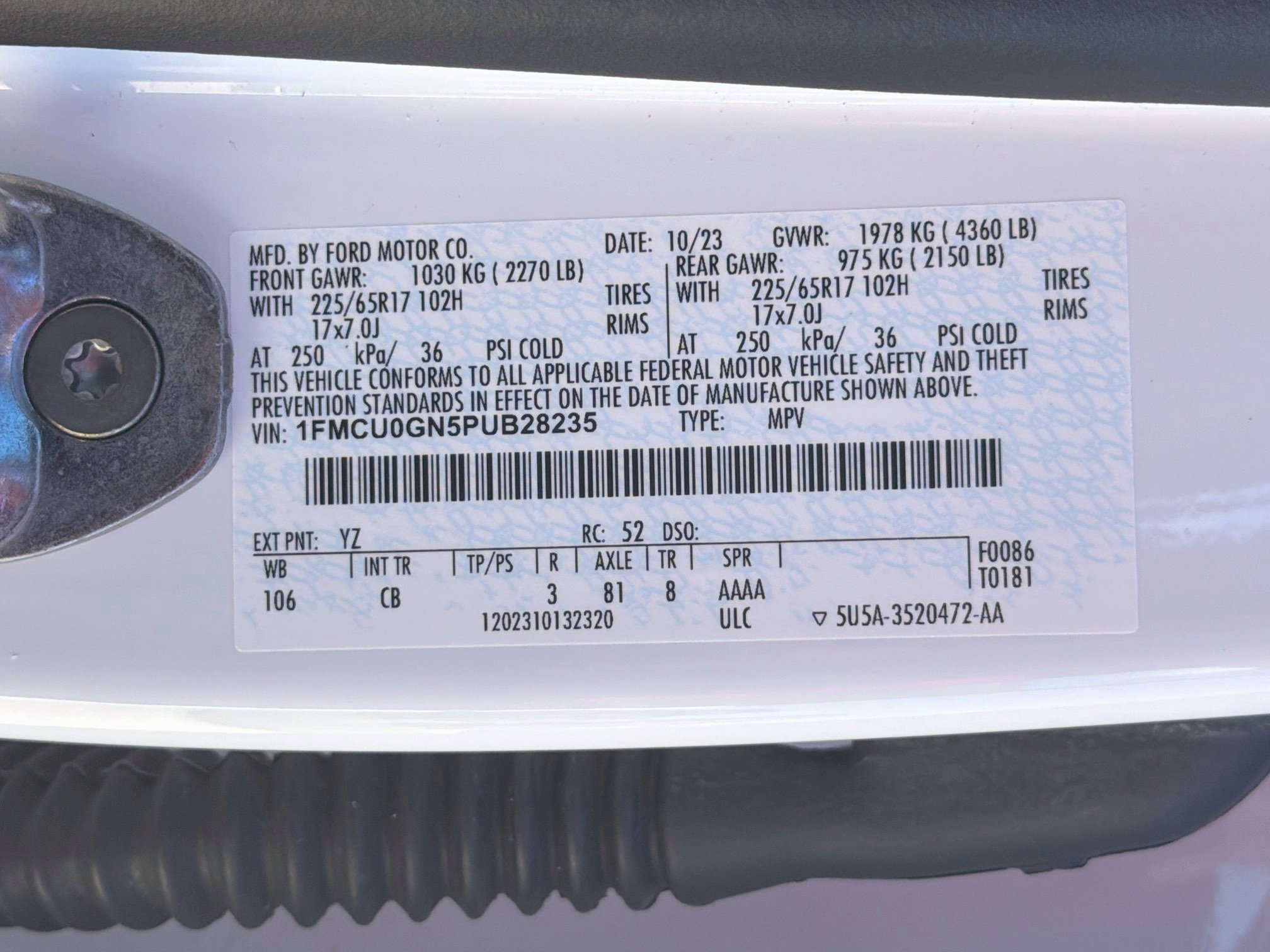 Certified 2023 Ford Escape Active FWD image 30