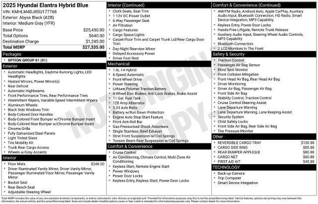 Used 2025 Hyundai Elantra Hybrid FWD image 27