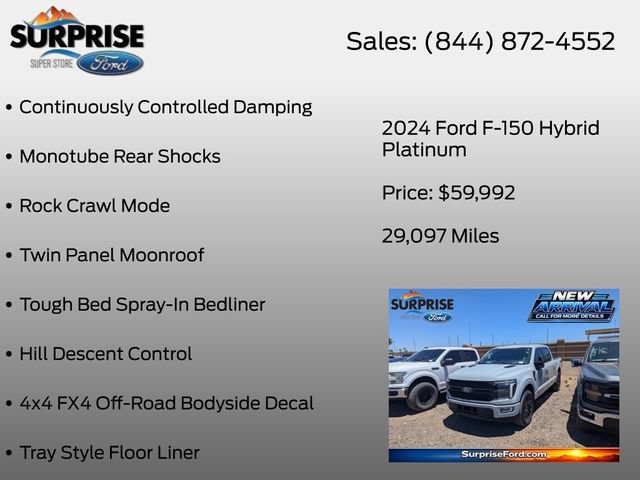 Certified 2024 Ford F150 Platinum w/ Equipment Group 702A High AWD/4WD image 22