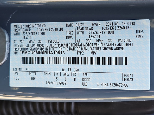 Certified 2024 Ford Escape ST-Line w/ Tech Pack #1 AWD/4WD image 32