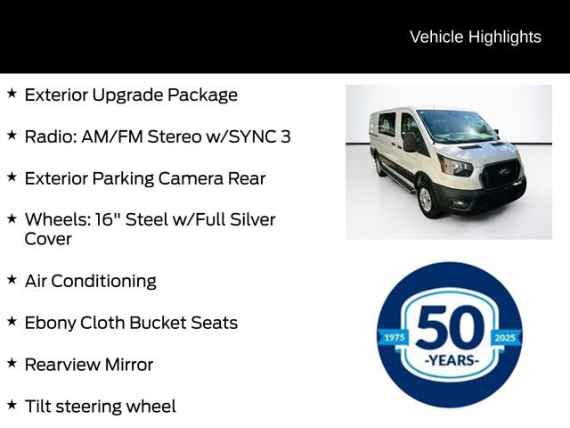 Certified 2025 Ford Transit 250 Low Roof w/ Exterior Upgrade Package RWD image 11