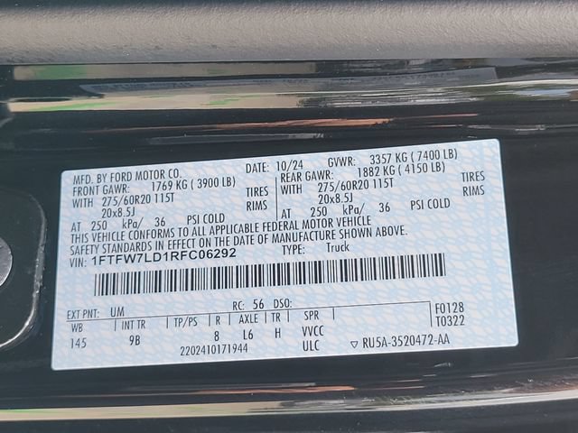 Certified 2024 Ford F150 Platinum w/ Equipment Group 702A High AWD/4WD image 17