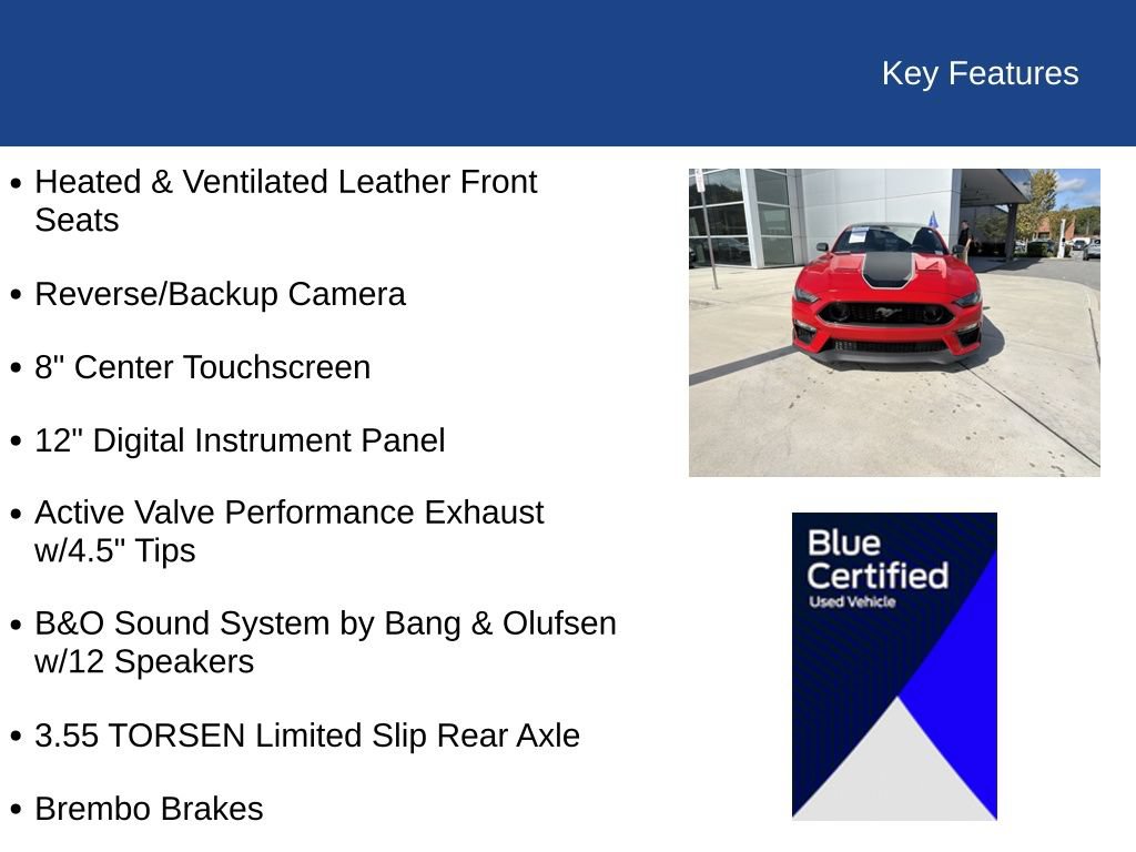Certified 2022 Ford Mustang Mach 1 w/ Equipment Group 700A RWD image 31