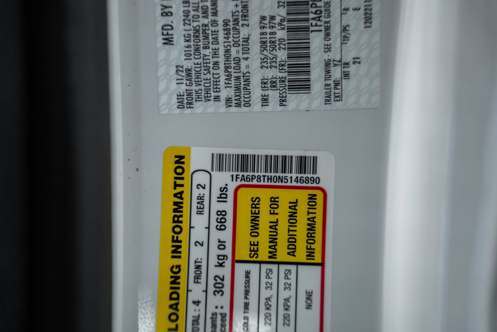 Certified 2022 Ford Mustang Coupe w/ Equipment Group 101A image 41