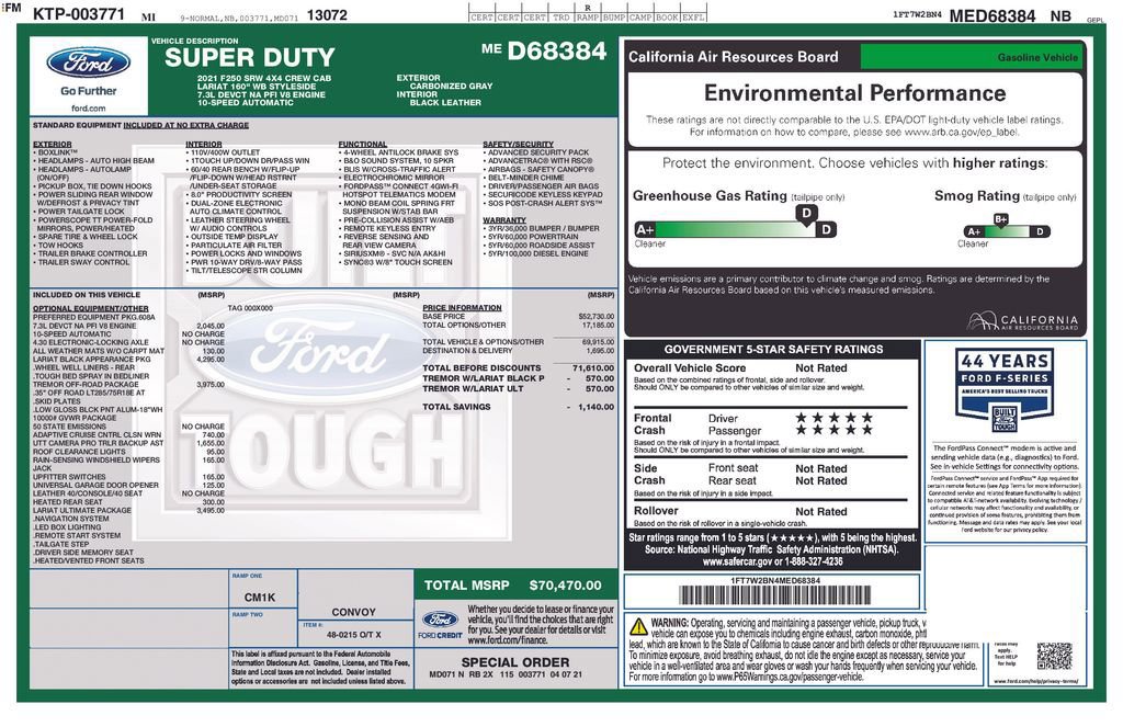 Certified 2021 Ford F250 Lariat image 10