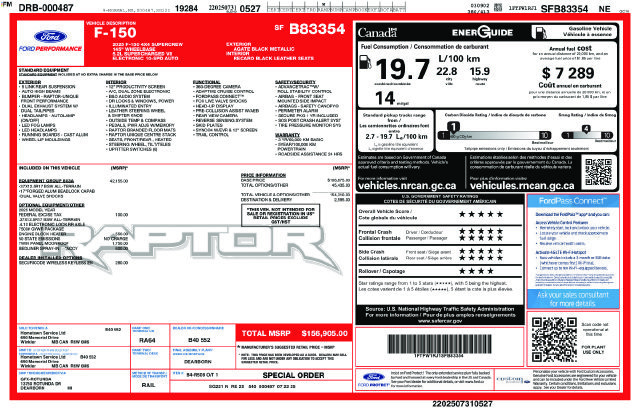Certified 2025 Ford F150 Raptor w/ Equipment Group 803A Raptor R AWD/4WD image 38