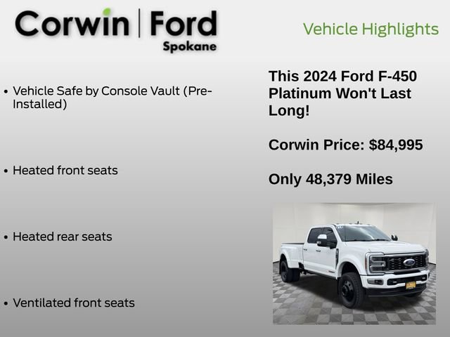 Certified 2024 Ford F450 Platinum w/ FX4 Off-Road Package AWD/4WD image 13