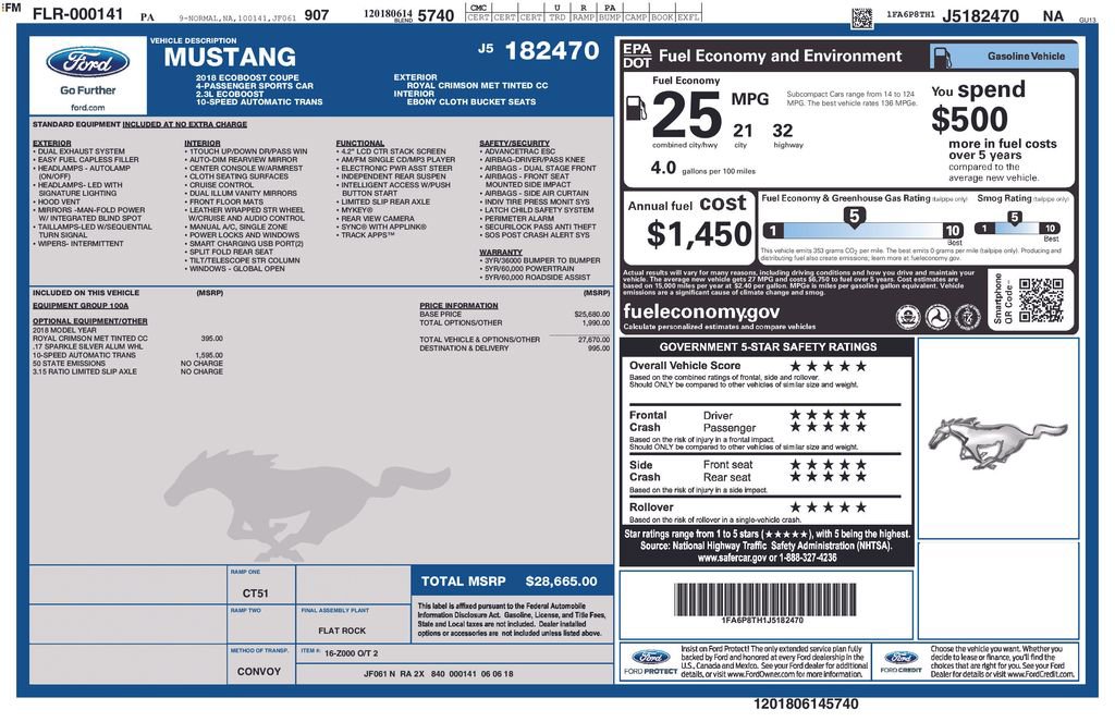 Certified 2018 Ford Mustang EcoBoost image 24
