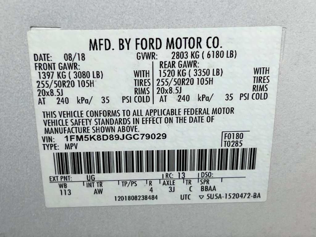 Certified 2018 Ford Explorer XLT w/ Equipment Group 202A AWD/4WD image 34
