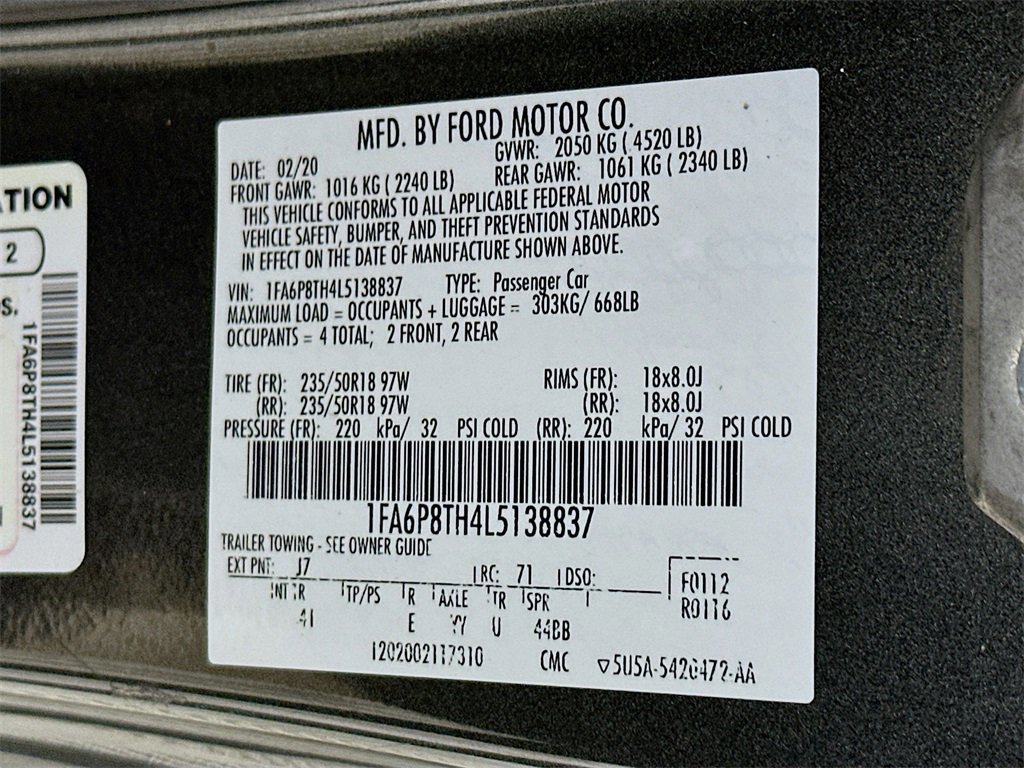 Certified 2020 Ford Mustang Premium image 27