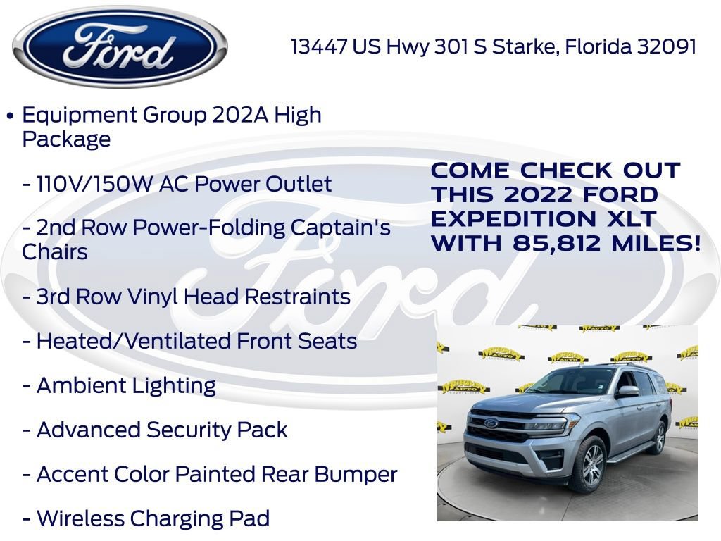 Certified 2022 Ford Expedition XLT RWD image 22
