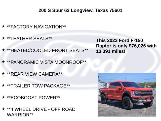 Certified 2023 Ford F150 Raptor image 10