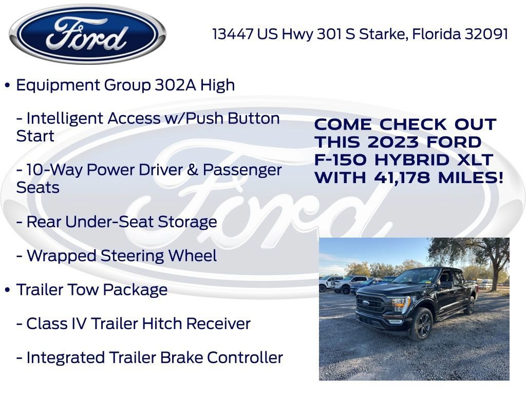 Certified 2023 Ford F150 XLT w/ Equipment Group 302A High image 23