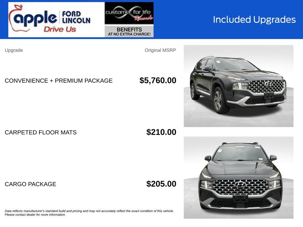Used 2022 Hyundai Santa Fe SEL w/ Convenience + Premium Package AWD/4WD image 4