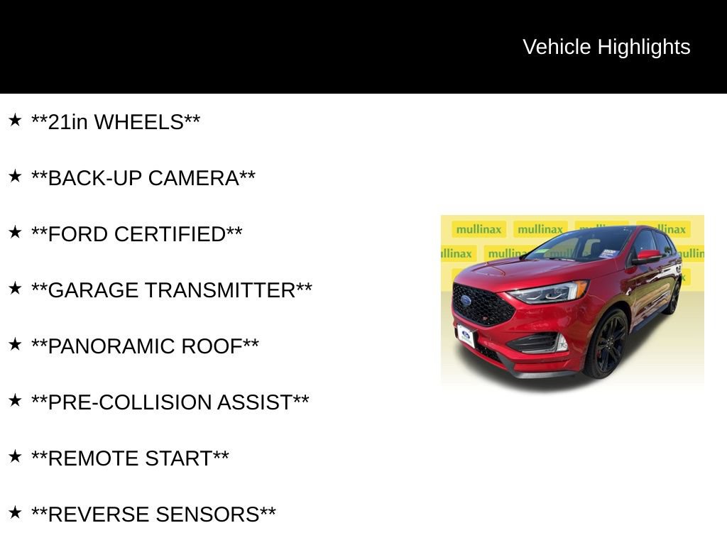 Certified 2024 Ford Edge ST w/ Equipment Group 401A AWD/4WD image 6