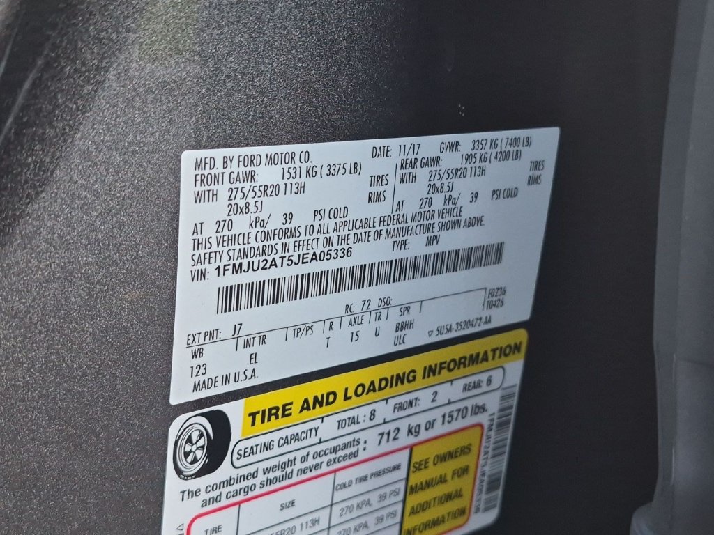Certified 2018 Ford Expedition Limited AWD/4WD image 32