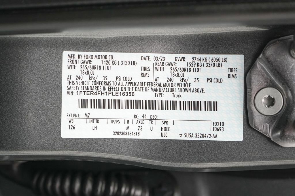 Certified 2023 Ford Ranger XLT w/ Equipment Group 301A Mid AWD/4WD image 23