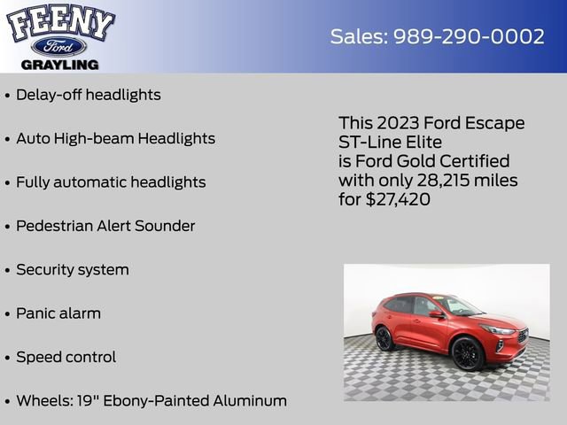 Certified 2023 Ford Escape ST-Line Elite image 12