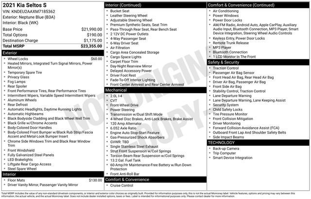 Used 2021 Kia Seltos S image 33