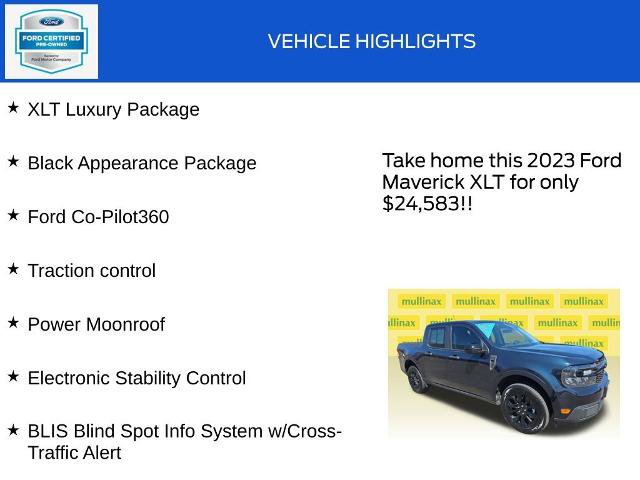 Certified 2023 Ford Maverick XLT w/ Equipment Group 300A Standard AWD/4WD image 18