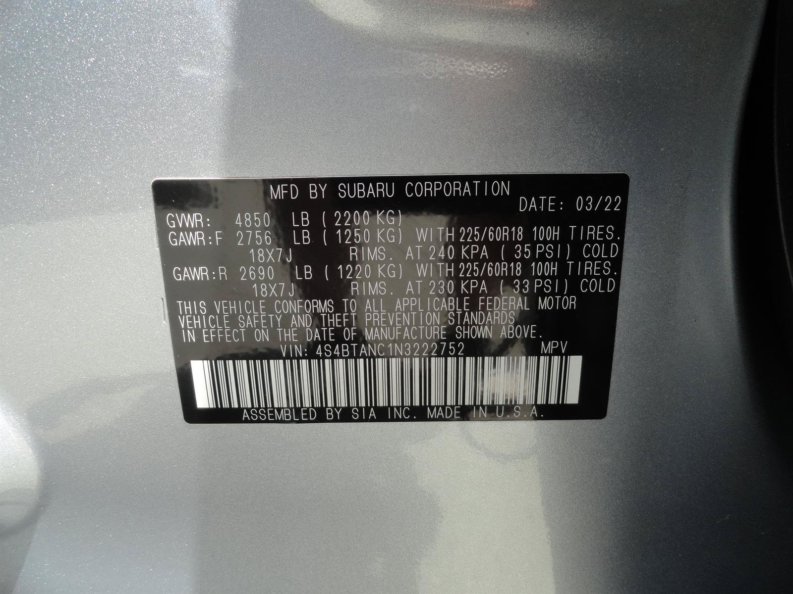 Used 2022 Subaru Outback Limited AWD/4WD image 26