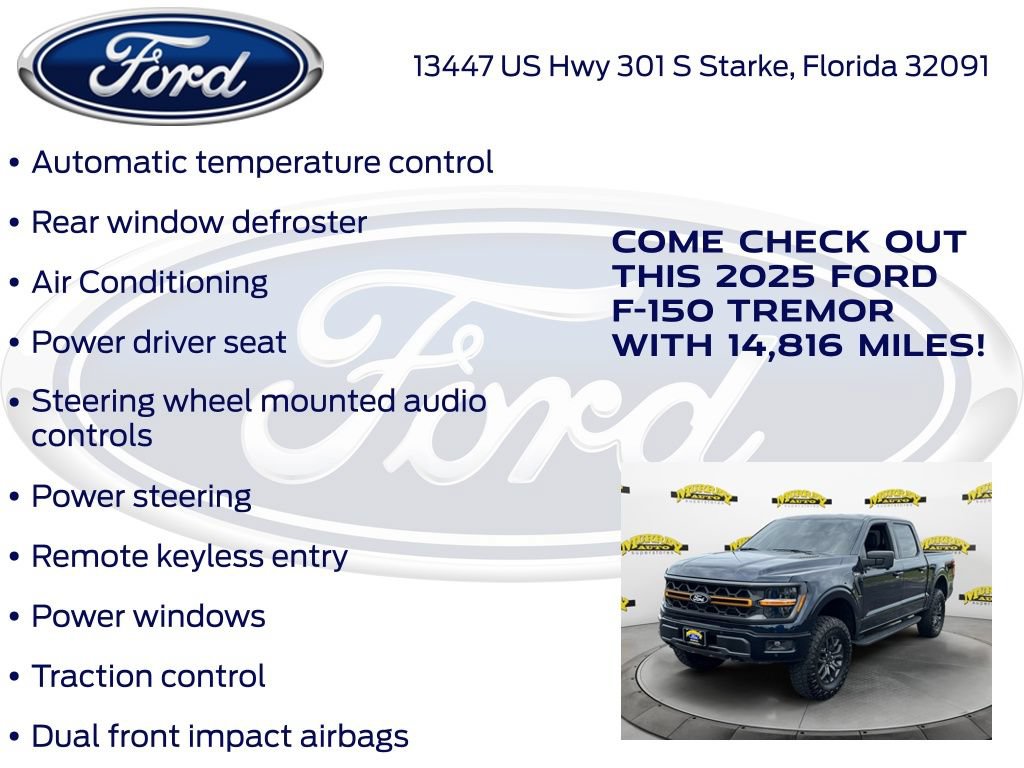 Certified 2025 Ford F150 Tremor w/ Mobile Office Package AWD/4WD image 27