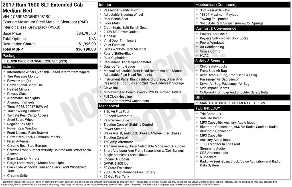 Used 2017 RAM 1500 Classic SLT RWD image 5