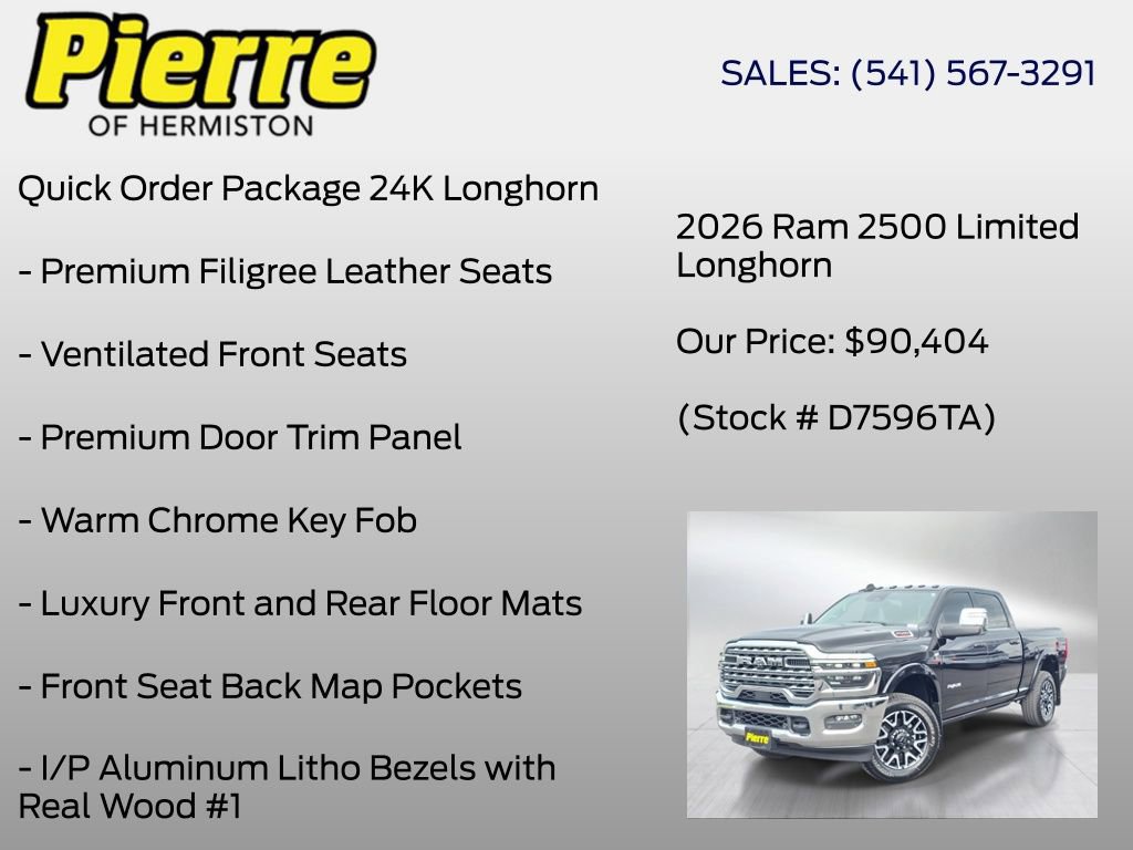 Used 2026 RAM 2500 Limited image 7