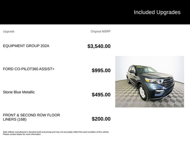 Certified 2023 Ford Explorer XLT w/ Equipment Group 202A image 12