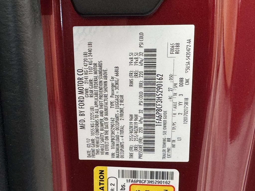 Certified 2017 Ford Mustang GT Premium RWD image 30