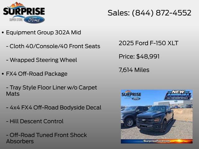 Certified 2025 Ford F150 XLT w/ Equipment Group 302A MID AWD/4WD image 17