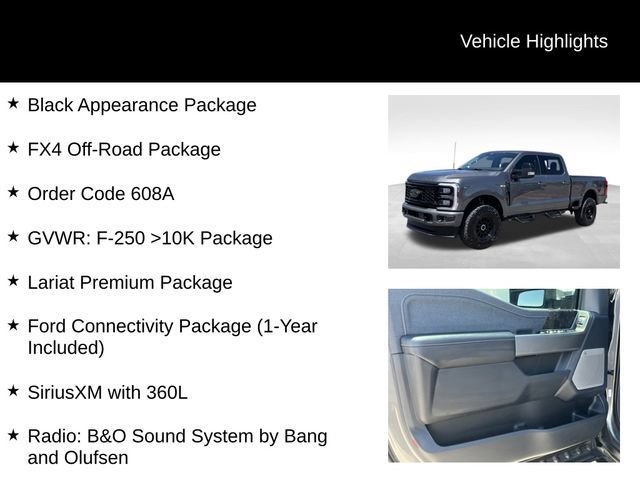 Certified 2026 Ford F250 Lariat w/ Black Appearance Package AWD/4WD image 8