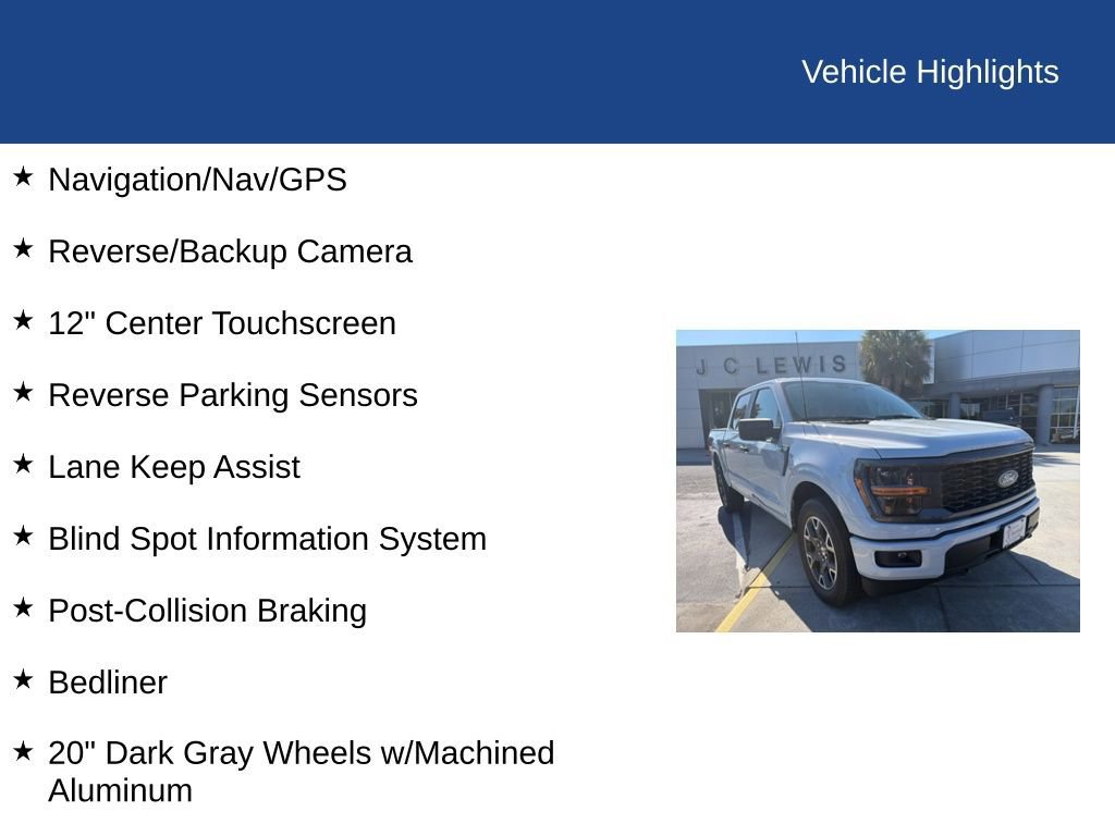 Certified 2025 Ford F150 STX w/ Equipment Group 200A AWD/4WD image 12