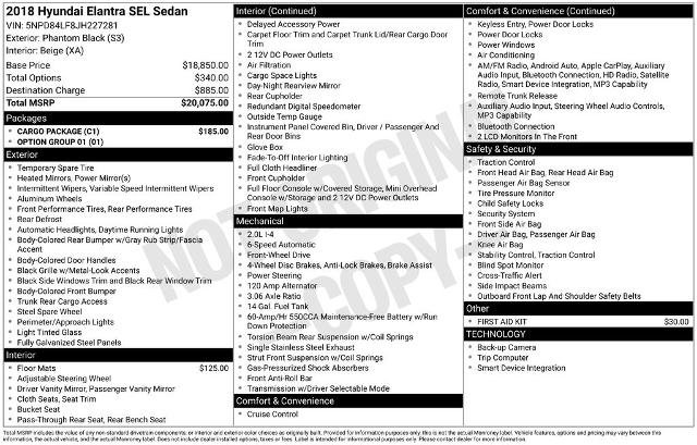 Used 2018 Hyundai Elantra SEL w/ Cargo Package FWD image 32