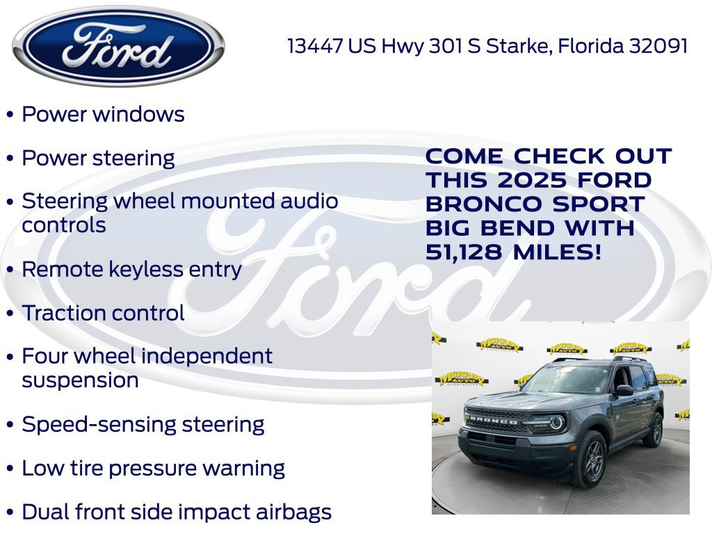 Certified 2025 Ford Bronco Sport Big Bend AWD/4WD image 22