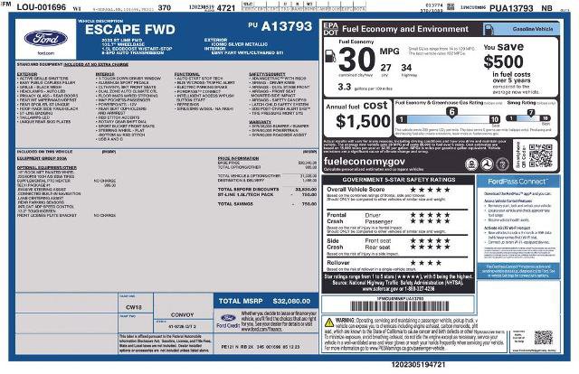 Certified 2023 Ford Escape ST-Line w/ Tech Pack #1 FWD image 36