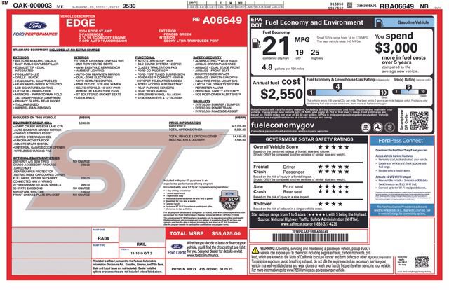 Certified 2024 Ford Edge ST w/ Equipment Group 401A AWD/4WD image 16