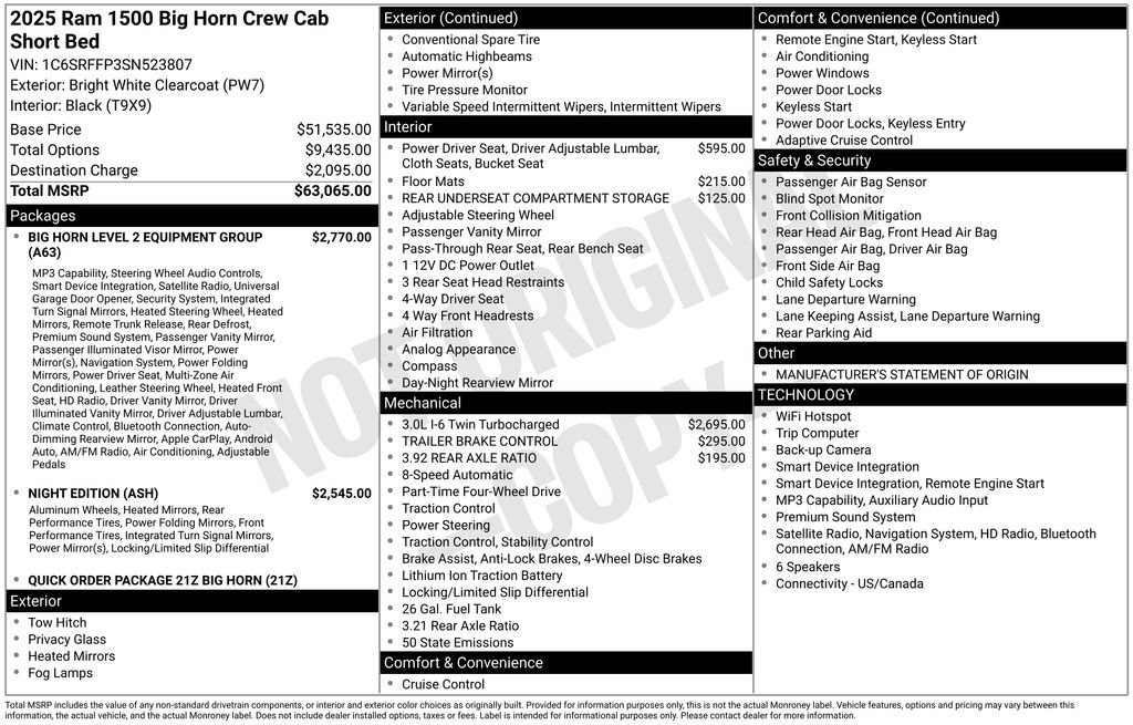 Used 2025 RAM 1500 Big Horn AWD/4WD image 12