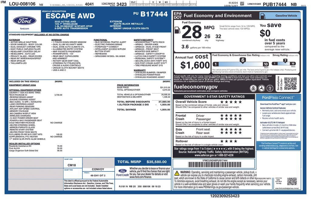 Certified 2023 Ford Escape Active w/ Tech Pack #2 image 27
