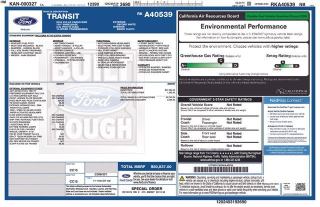 Certified 2024 Ford Transit 250 Low Roof w/ Exterior Upgrade Package image 39