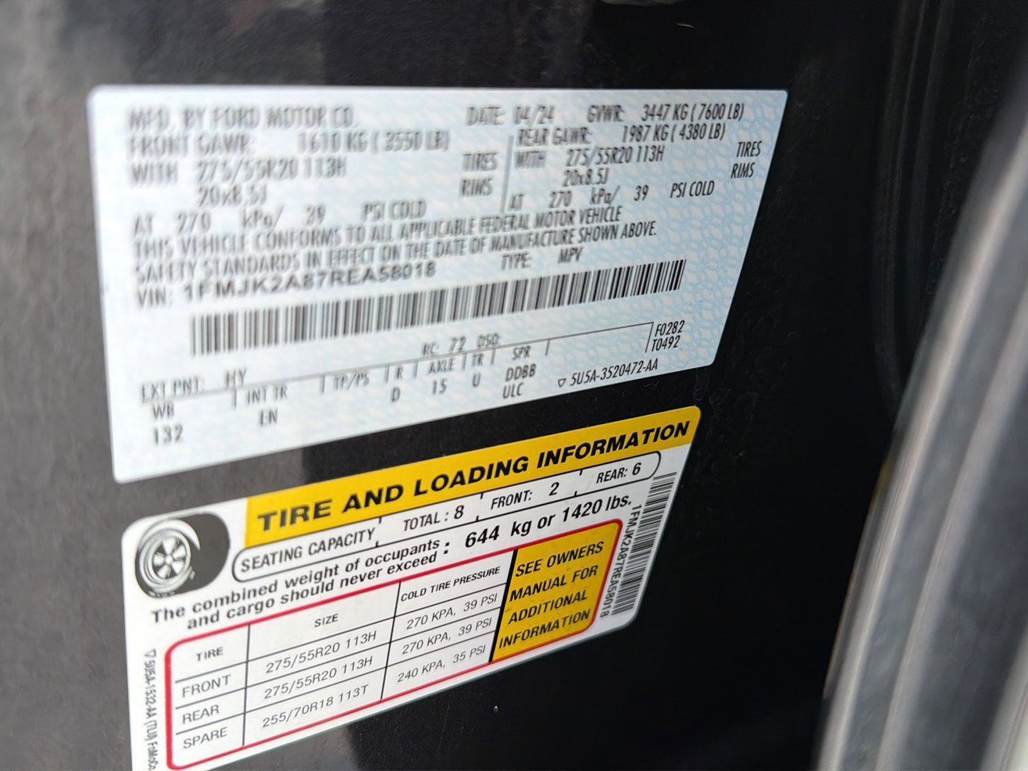 Certified 2024 Ford Expedition Max Limited AWD/4WD image 47