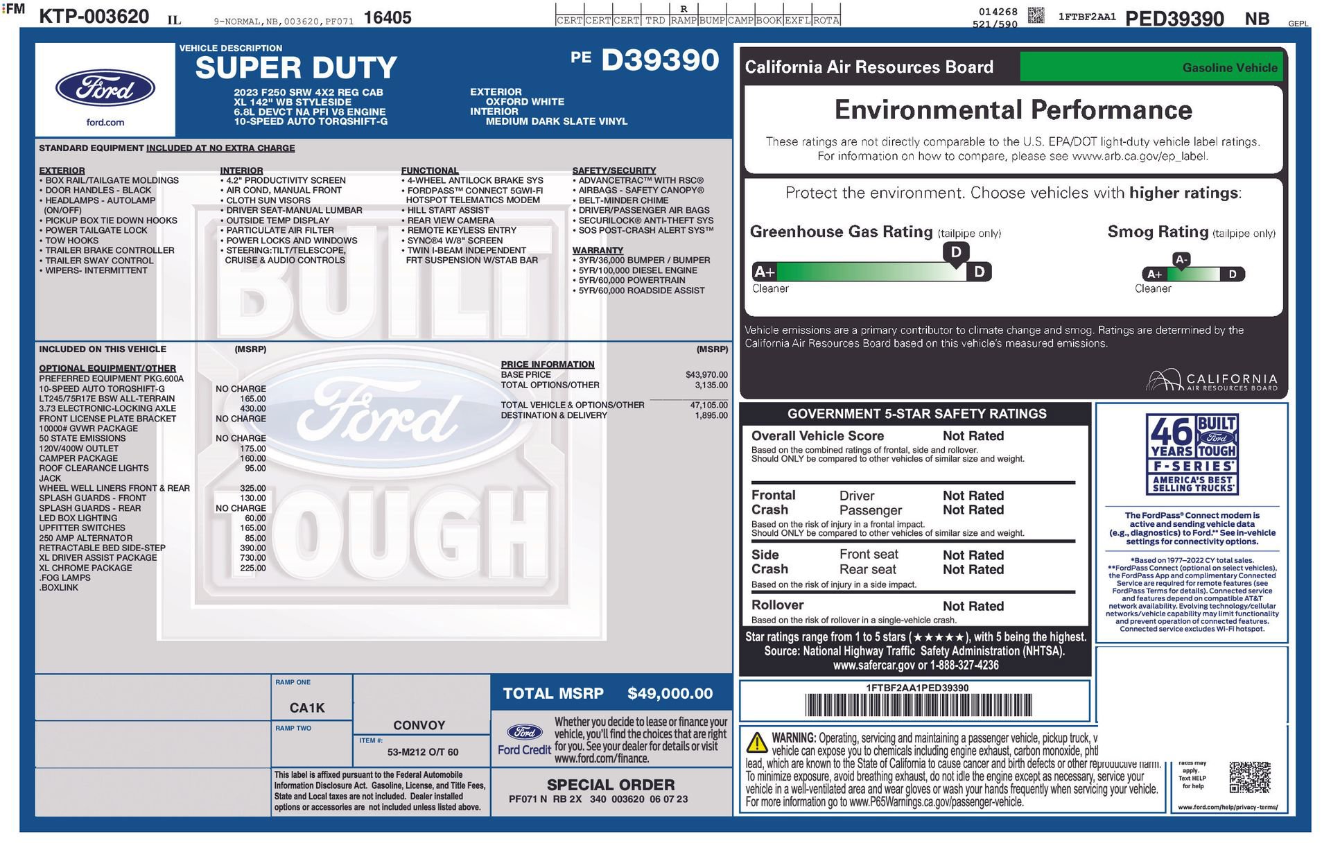 Certified 2023 Ford F250 XL w/ XL Driver Assist Package RWD image 12